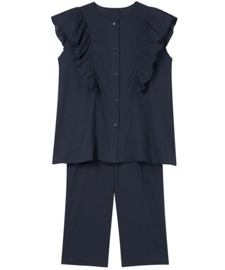 WACOAL ワコール_リラックス＆スリープ パジャマ 1分袖 7分丈 綿100%(本体) 楊柳素材 レディース KDT110 /ワコール コン