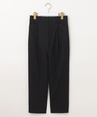 ANY SIS 【接触冷感・UVカット・撥水】クールタッチテーパード パンツ ブラック