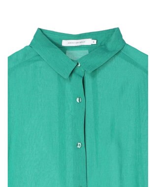 AMERICAN HOLIC 接触冷感５分袖変形ドルマンシアーシャツ Green