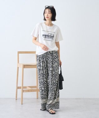 AMERICAN HOLIC フォト&レタリングプリントTシャツ Off White