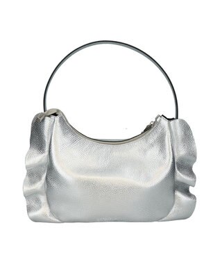 INTER-CHAUSSURES 【RIPANI】サイドフリルホーボーバッグ・ミディ シルバー