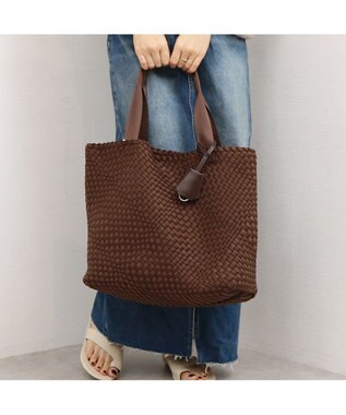 UNBILLION カシュカシュ cachecache / ネオプレーンメッシュビッグトートバッグ ブラウン