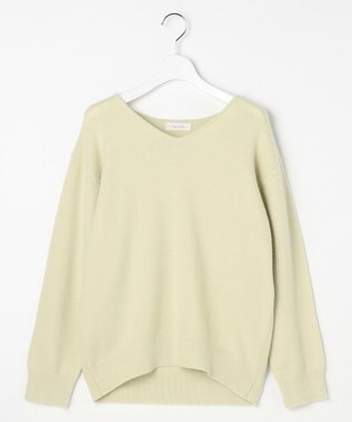 Feroux Vネックニットプルオーバー グリーン系