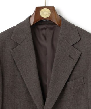 J.PRESS MEN  【J.PRESS MOVING / セットアップ対応】ジャージライク ジャケット/総裏 ダークブラウン系