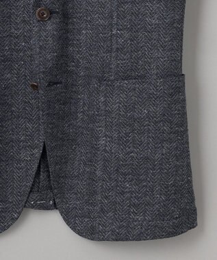 GOTAIRIKU 【宮田毛織】リネンジャージー カーディガンジャケット ネイビー系8