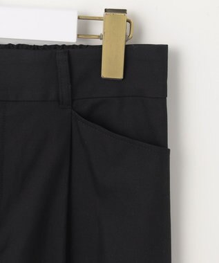 ANY SIS 【接触冷感・UVカット・撥水】クールタッチテーパード パンツ ブラック