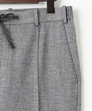 JOSEPH ABBOUD 【ウエストも伸びる！/ストレッチ/弱撥水】フランネルジャージ コンフォートパンツ ライトグレー系