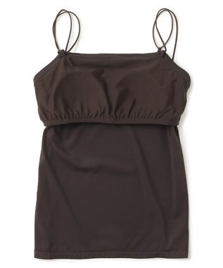 UNFILO L ラッシュガード カップ付き キャミソール チャコールブラウン