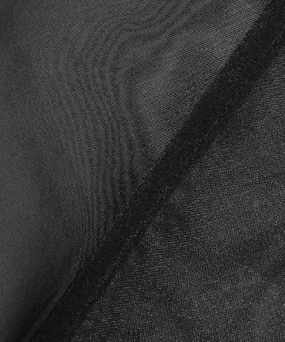 #Newans オーガンジーパネルブラウス ブラック