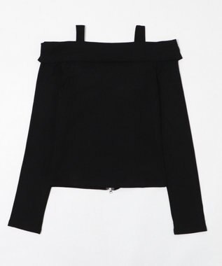 WEGO オフショルスタッズデザイントップ ブラック