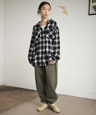 WEGO 【ユニセックス着用ITEM/ウエストゴム】スウェットパンツ カーキ