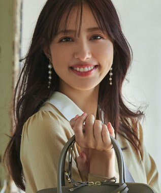 TOCCA LONG PEARL CLOVER EARRINGS イヤリング ゴールド系