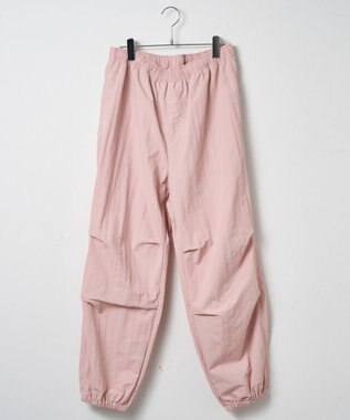 WEGO 【ウエストゴム/撥水/洗濯機可】ナイロンイージーパンツ ピンク
