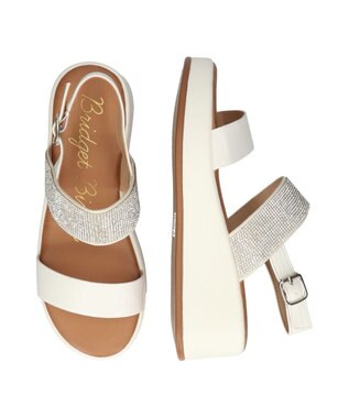 Bridget Birkin 【Bridget Birkin】キラキラバンドウェッジサンダル アイボリー