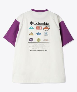 Columbia Columbia/ レイリバースプリットラグラングラフィックショートスリーブTシャツ /コロンビア Razzle