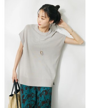 CRAFT STANDARD BOUTIQUE ＵＶカット接触冷感半袖ニットチュニック