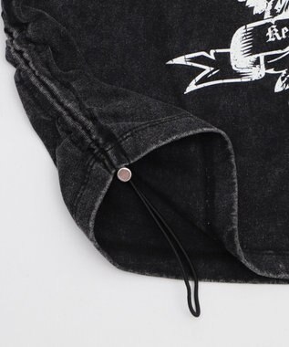 WEGO グラフィックノースリーブサイドドロストショートT 柄2