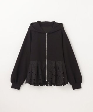 GRACE CONTINENTAL カットワークパーカー ブラック