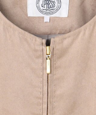 J.PRESS LADIES ライトマイクロスエード ブルゾン ベージュ系