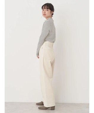 earth music&ecology チェーンリブハイネックプルオーバー Border