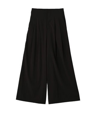 YECCA VECCA ドライタッチストレッチワイドパンツ Black