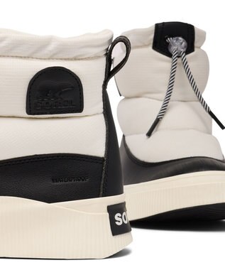 SOREL SOREL/ アウトアンドアバウト4 パフィーウォータープルーフ /ソレル Sea Salt, Black