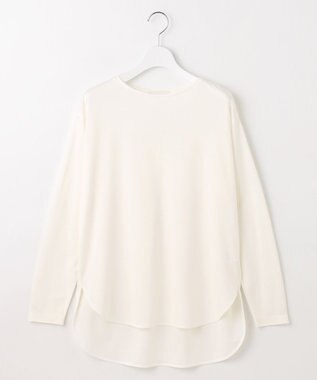 自由区 L ブラウスライクジャージー カットソー オフ