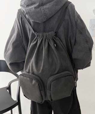 WEGO PUポケットデザインナップサック