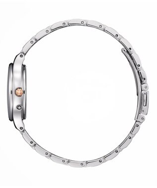 CITIZEN 【少し大きめ28mm】抜け感と透明感のあるソーラーテック電波時計 シルバー