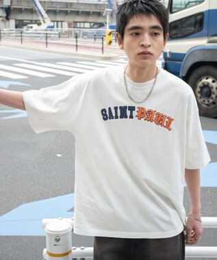 WEGO 【ユニセックス着用ITEM】アクセ付きグラフィックT（SS） ホワイト