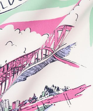 GRACE CONTINENTAL スーヴェニールプリントスカーフ マルチ