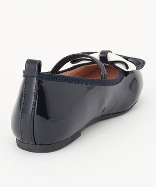 ANY KIDS エナメルバレエ ネイビー