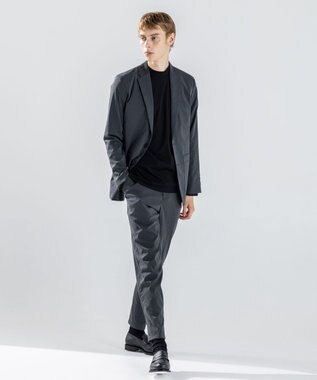 JOSEPH HOMME 新素材【ストレッチ】グレインウェーブストレッチ ドロスト付テーパードパンツ / PEGG CONVERTIBLE グレー系