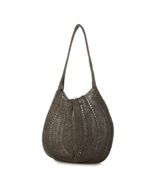 UNBILLION カシュカシュ cachecache / ラメ糸ラウンドセミショルダー