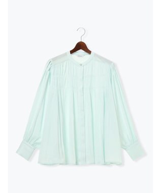 Te chichi プリーツサテンブラウス ミント