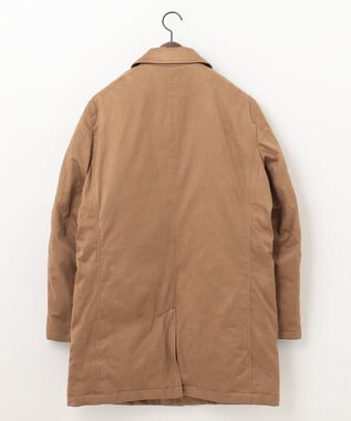 JOSEPH ABBOUD 【キルトレスダウン】ナチュラルダイスウェード ダウンコート キャメル系