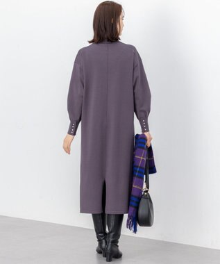 組曲 【WEB限定】スムースストレッチニット ワンピース グレー系