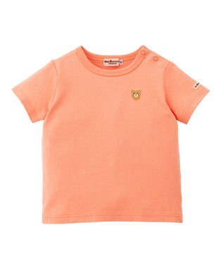 MIKI HOUSE HOT BISCUITS 【70-120cm】【Everyday Series】ワンポイント 半袖Tシャツ オレンジ