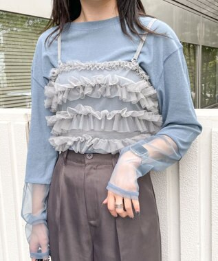 WEGO チュールビスチェ グレー