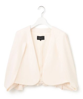 23区 【APPLAUDIR】ライトダブルクロス ボレロジャケット ベージュ系