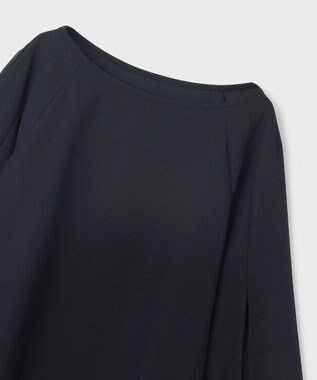 GRACE CONTINENTAL スリットスリーブトップ ネイビー