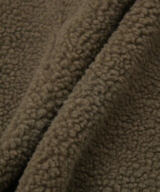 AMERICAN HOLIC 衿付きボアブルゾン Gray Beige