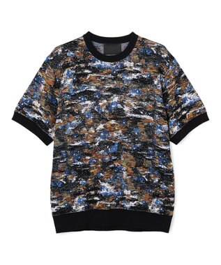 JOSEPH HOMME 【HIGH GRADE LINE】フラワージャガード　クルーネック半袖ニット