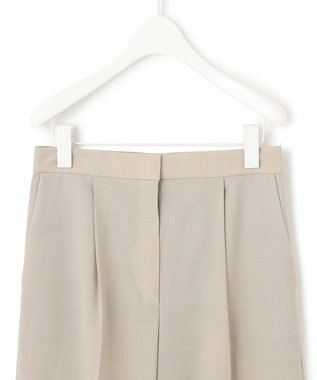 ICB 【洗える】 サマーウールトロ ストレートパンツ ライトオリーブ系