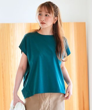 ANY SIS L 【シルクタッチさら魅せTシャツ】後ろコクーン プルオーバー