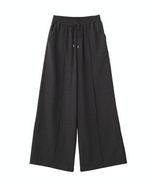 YECCA VECCA 【UVカット】サラサライージーワイドパンツ Charcoal Gray