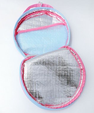 WEGO 配色サークルポーチ ブルー