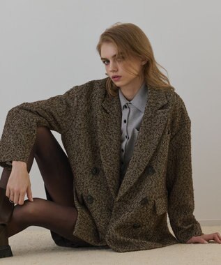 カルゼツイードダブルジャケット