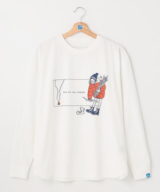 SHARE PARK LADIES 【LADIES】吸水速乾 フロントプリントTシャツ ホワイト