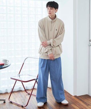 WEGO 【ユニセックス着用ITEM】別注　U.S POLO ASSN.　ハーフZIPPO ライトベージュ